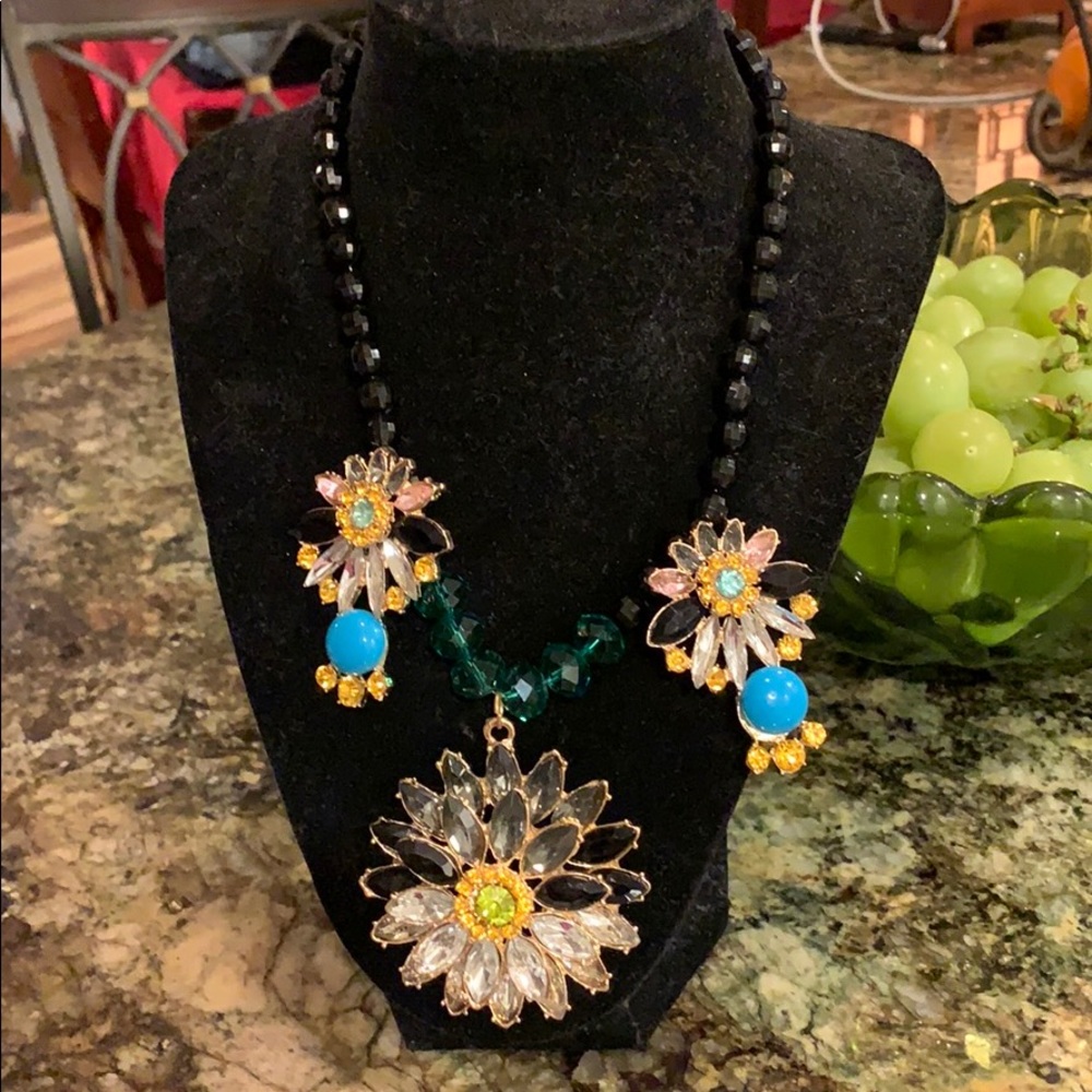 Statement Necklace Adjustable Length - image 1